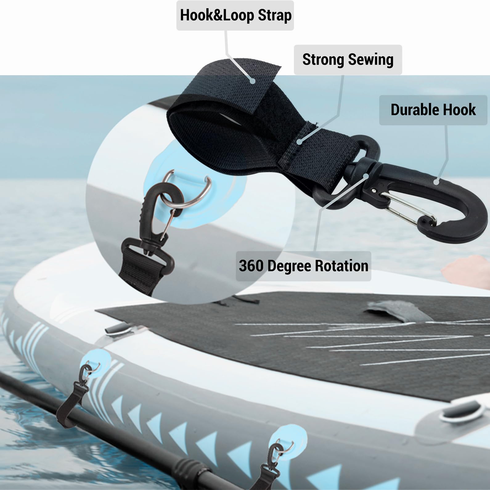 Amazon | M Jiuyunmu パドルボードデッキバッグ 伸縮性 Supメッシュ